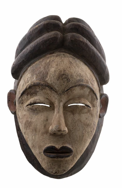 Mask Lumbo Mukudj Punu Pounou Gabon 34 CM Art African Antique Rare 16879