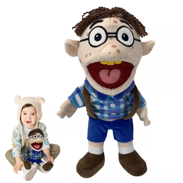 JEFFY PUPPET JEFFY Hand Puppet Cartoon Plush Toy 17'' Stuffed Doll Kids  Gift $23.73 - PicClick AU