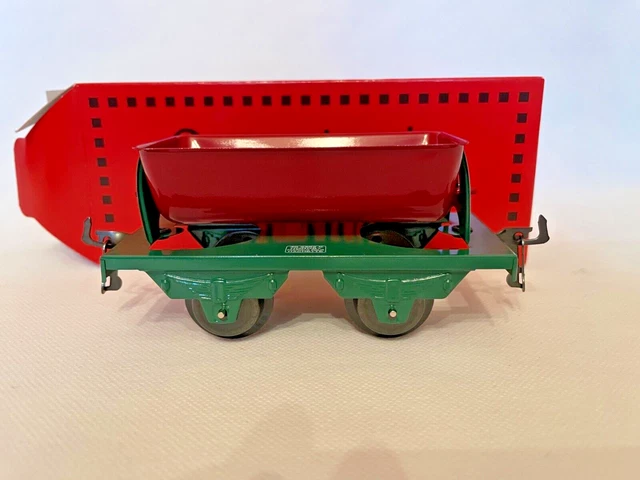 Hornby O - Wagon à Benne Basculante SNCF 1950 - Tôle 15cm - Bon état Avec Boîte