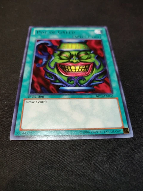 POT OF GREED BP01-EN034 Black Rare Yugioh card (VG-EX) 4.95 - PicClick UK