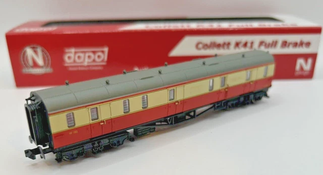 DAPOL N GAUGE 2P-000-302 Collett Full Brake BR Crimson and Cream W152 £ ...