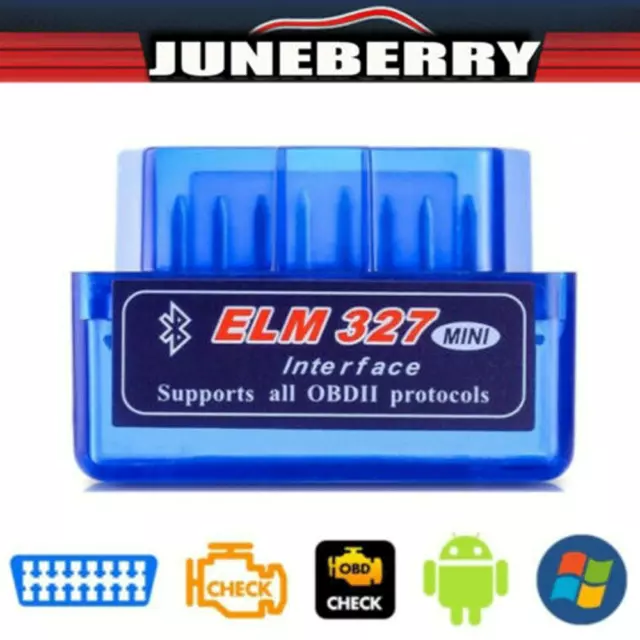 Bluetooth OBD2 OBDII Car Diagnostic Scanner Auto Fault Code Reader Tool ELM327 *