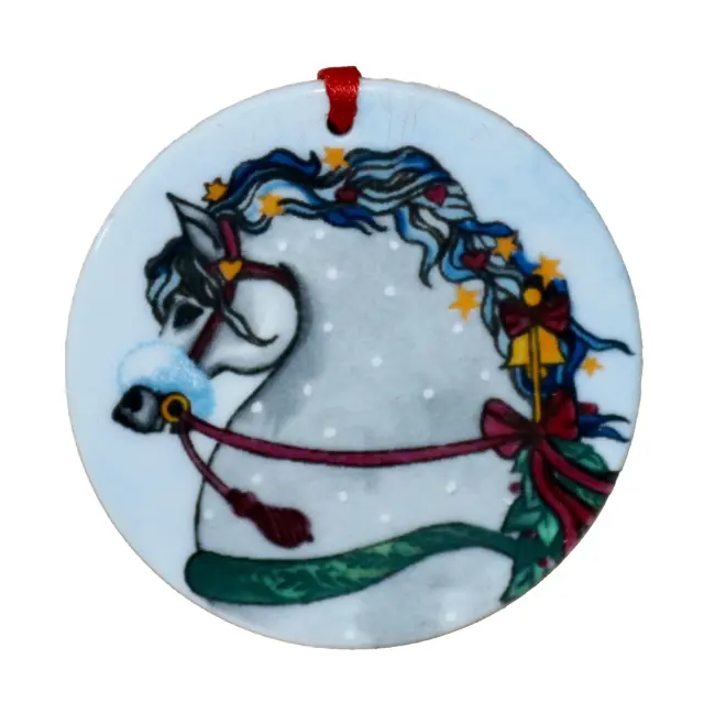 Royal Copenhagen ~ Jingle Bells ~ Porcelain Ornament Art No. 1171700 Denmark IOB