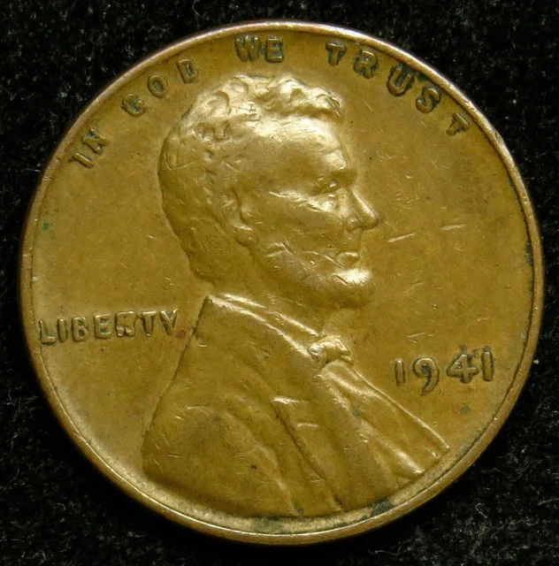 1941 Lincoln Wheat Cent Penny VF Very Fine (C01)