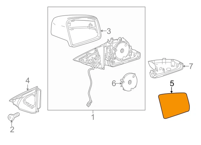 Specchietto Retrovisore Sinistro Per Ford Transit 2000-2014, Vetro Porta Anteriore, ROBUST