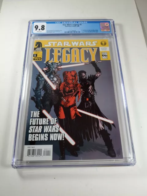 Star Wars Legacy #1 CGC 9.8 NM/MT 1st Appearance of Darth Krayt, Cade Skywalker