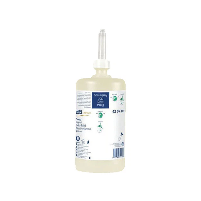 Tork ricarica sapone liquido extra leggero S1 non profumato confezione da 1 litro da 6 420701