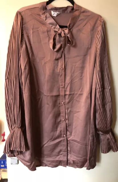 Womens Dusky Pink Shirt Yours Clothing Size 22