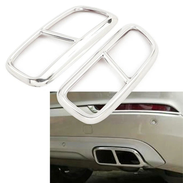 Copertura tubo coda scarico esterno posteriore finitura cromata per Volvo XC90 2015-2019