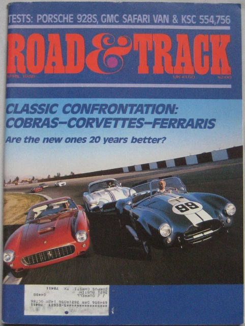 ROAD & TRACK magazine April 1985 featuring Porsche 928, Chrysler ...