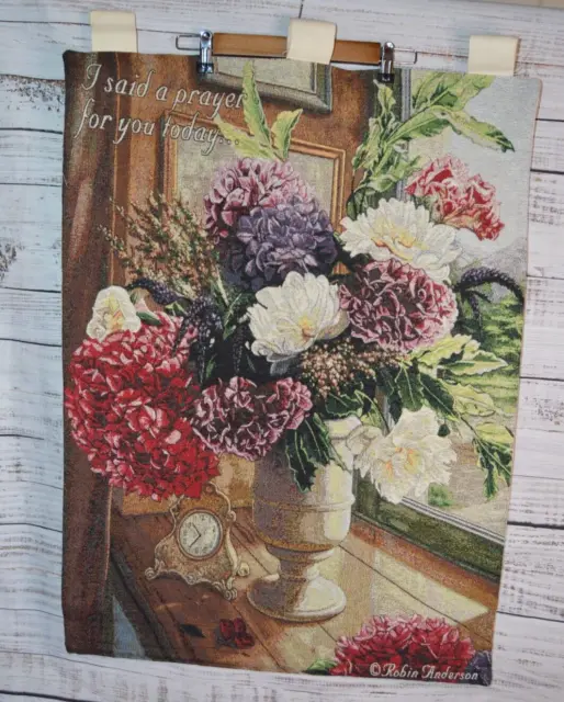 Tapiz floral colgante de pared Robin Anderson Robin Anderson