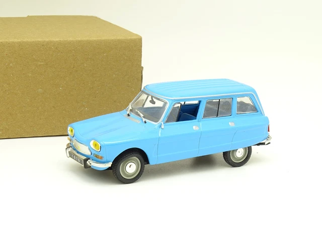 Paradcar 128 - Citroën AMI8 Break Gendarmerie - Échelle 1/43 - Résine Bleu