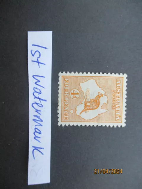 Kangaroo Stamps: 1st Watermark Variety Mint- Excellent Item, Must Have! (T6189)