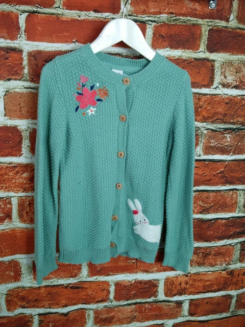 Pacchetto Gilet Ragazze Età 5-6 Anni Monsone M&S Ecc. Top Cardigan Gilet Gemme Coniglio 116Cm 7