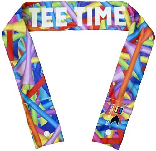KOOLGATOR Cooling Neck Wrap - Golf Tees/Tee Time Design