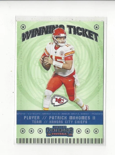 2020 Panini Contenders Winning Ticket #1 Patrick Mahomes II Chiefs