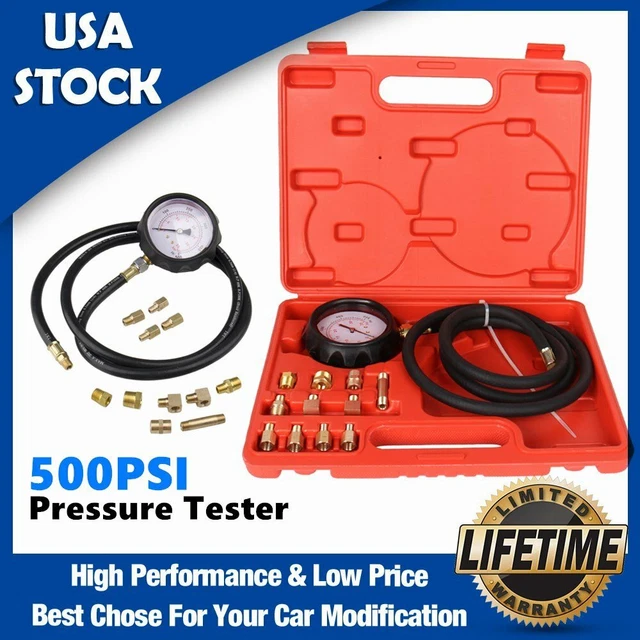 500PSI AUTO TRANSMISSION Engine Oil Pressure Tester Gauge Diagnostic