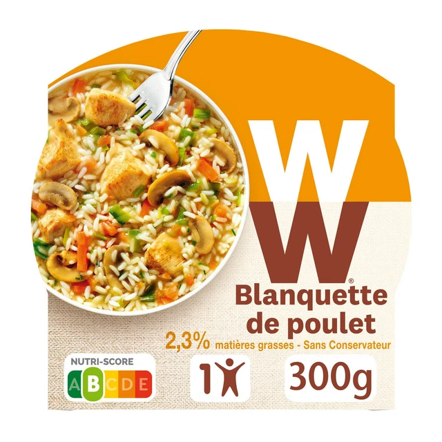 LOT DE 3 WEIGHT WATCHERS Blanquette De Poulet Riz Basmati Et