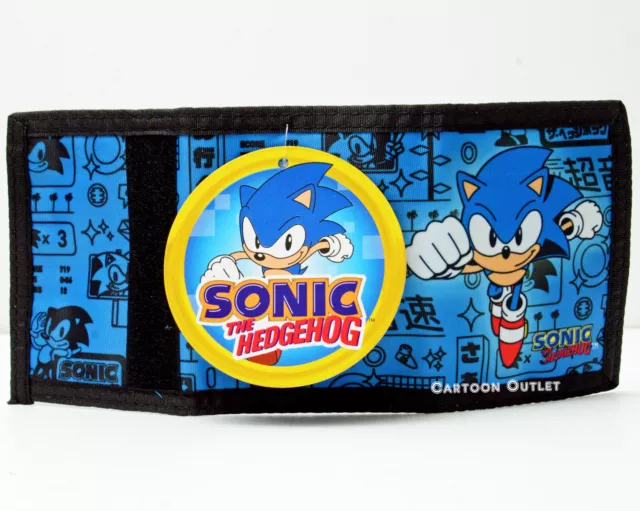 SONIC CHARACTERS BANNERS Sonic the Hedgehog 4 in. Bi Fold Wallet (Sonikku)