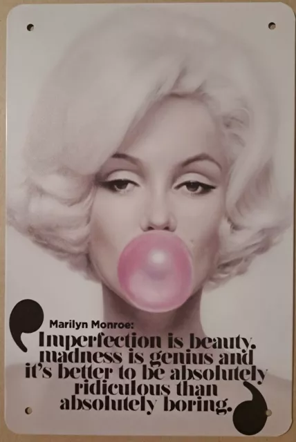 Marilyn Monroe - metal hanging wall sign
