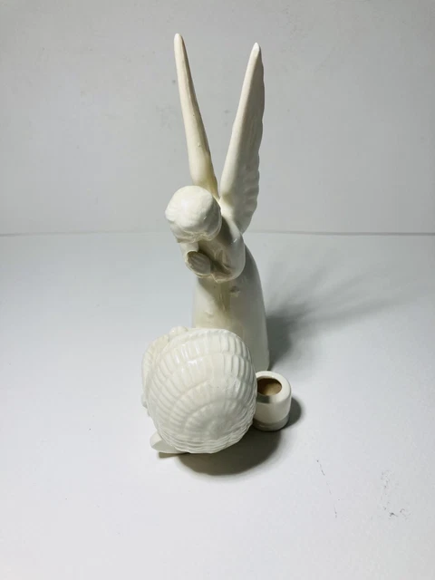 Vtg Goebel Sacrart  Angel and Baby Jesus Candle Holder Porcelain Figurine 5”