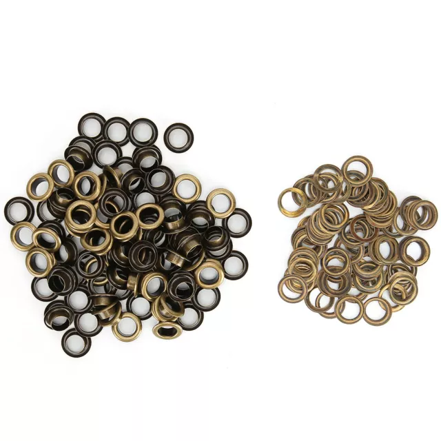 Spout kit, 100 pieces 8mm inner diameter bronze eyelets eyelets rivets for