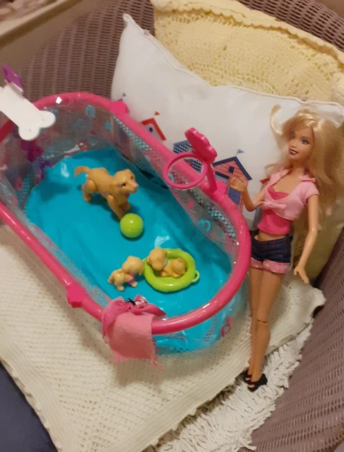 Barbie dog pool clearance