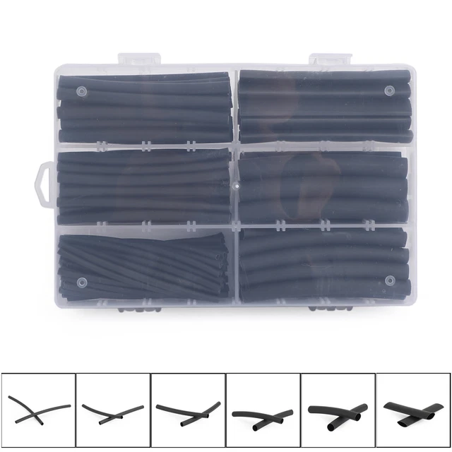 130pcs Thermorétractables 3:1 Tubes Électrique Gaine Câble Fil Heatshrink Tube 3