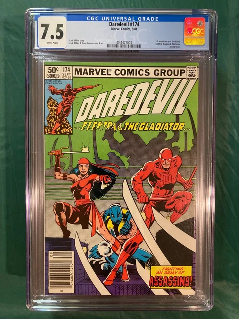 Daredevil #174 Bronze age Newsstand 1st Appearance of the Hand Key CGC 7.5 WP