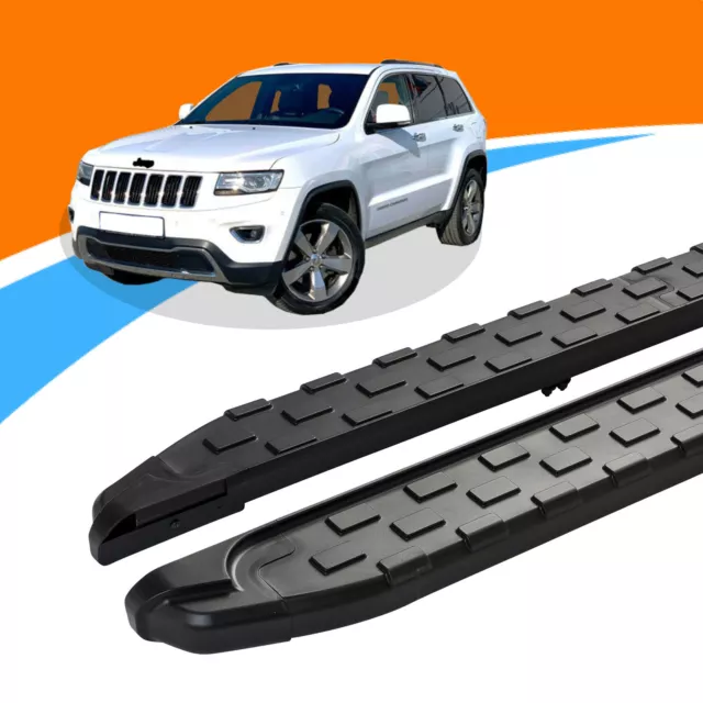 Trittbretter passend für Jeep Grand Cherokee ab Baujahr 06/2010 SUPA Schwarz ABE