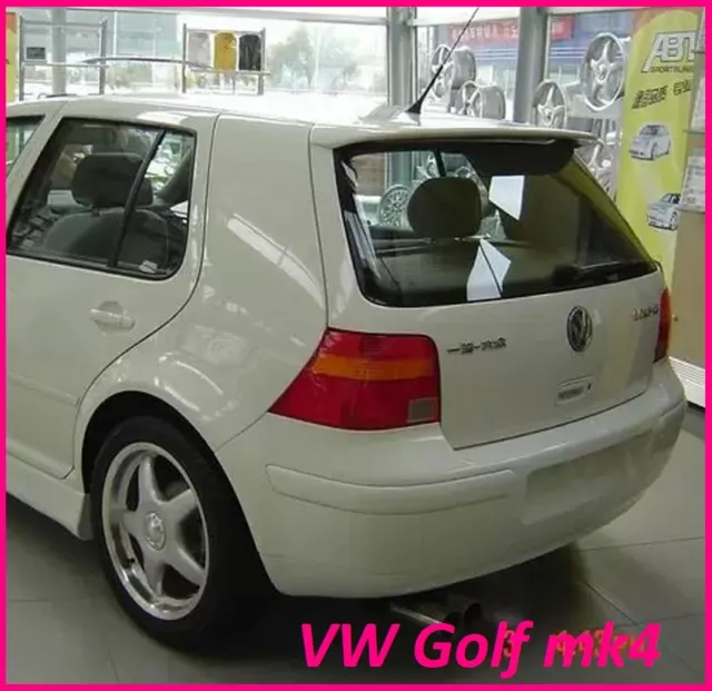 Unpainted Rear Roof Spoiler Wing Lip For VW Volkswagen Golf 4 MK4 R32  1998-2004