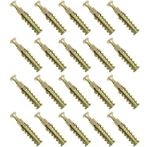 Heavy Duty Steel Wall Anchor With Screws 20PCS M6 Tree Shaped Steel Wall Anchor