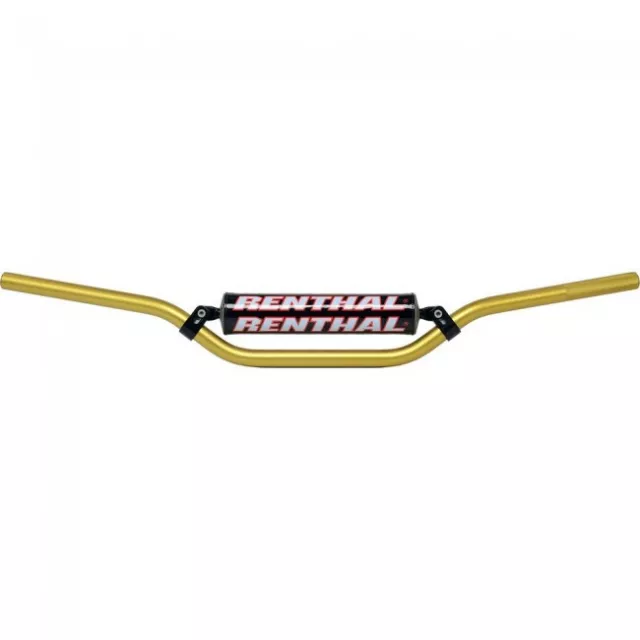 GOLD Renthal Streetfighter Braced Motorcycle Bars Handlebars 7/8" 789-02-GO