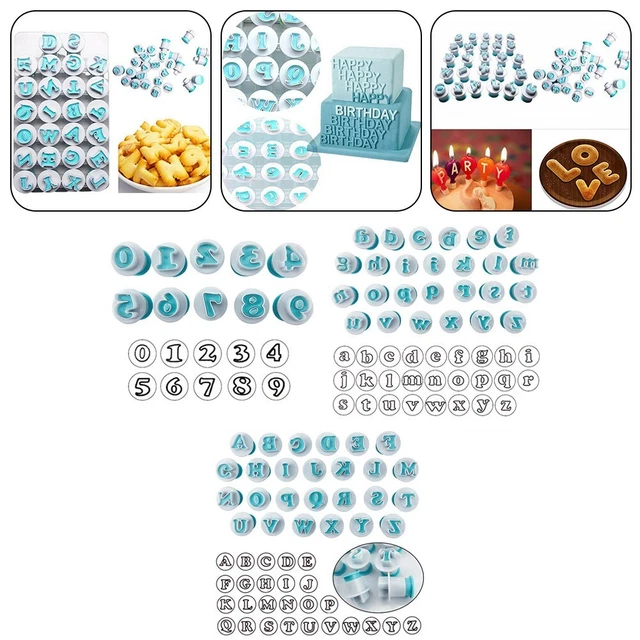 Set decorazione torta fondente di alta qualità alfabeto numero lettere stampi