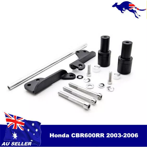 For Honda CBR600RR 2003 04 05 2006 Crash Protectors Frame Sliders Pad Knob Black