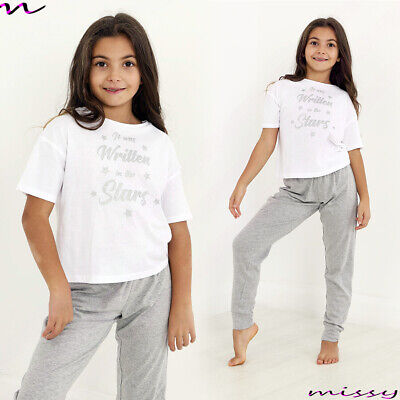 Kids Girls night Pyjamas Children PJs 2Piece Sleepwear Set Nightwear Long Sleeve