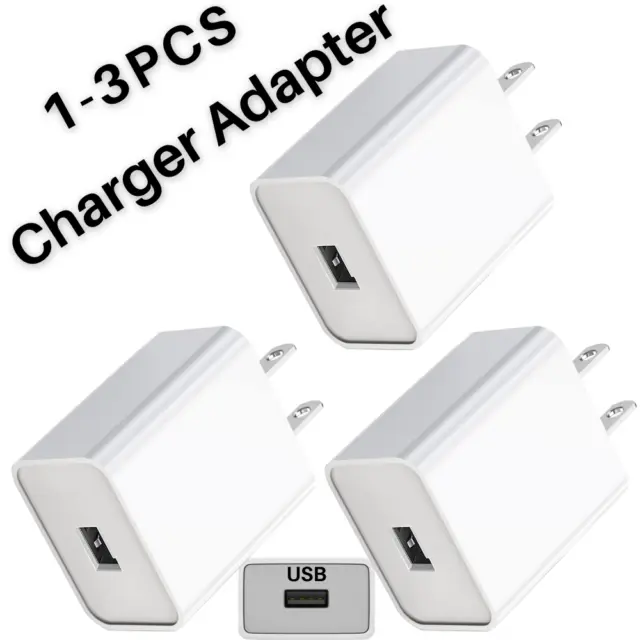 4Pcs 5V 2A USB Power Adapter AC Home Wall Charger US Plug For Samsung iPhone New