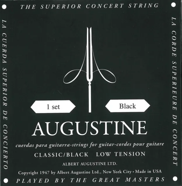 AUGUSTINE Klassik- / Konzert-Saiten, Classic Black, Low Tension *NEU*