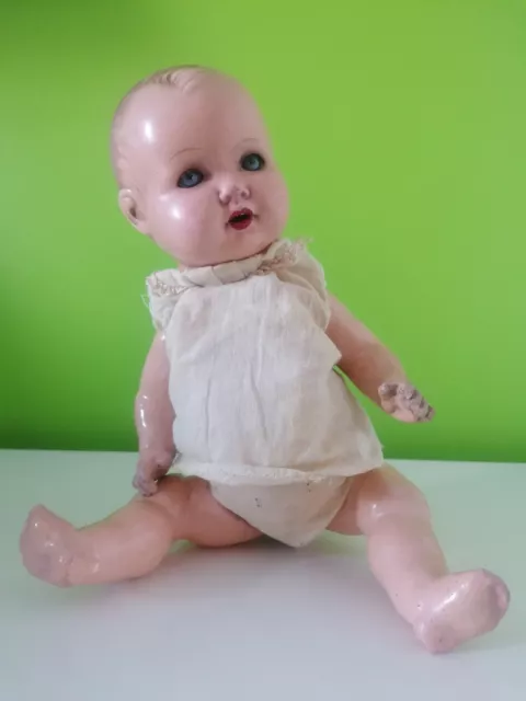 Vintage Armand Marseilles Composition Baby Doll A.m Germany 518/33K 14 Inch Tall