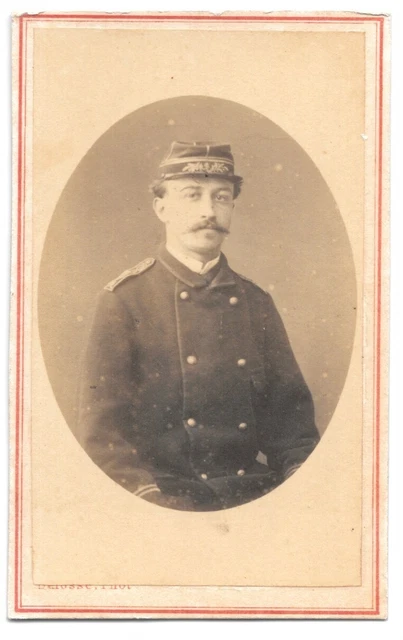 Photo CDV Capitaine Garde Nationale Mobile - Malfait Dunkerque - Circa 1870