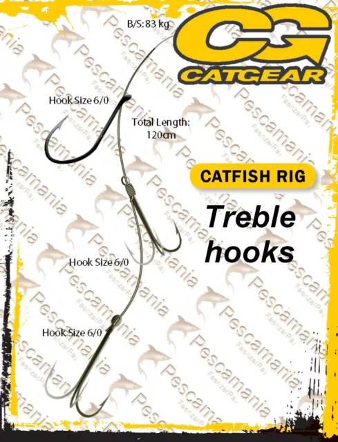 HAMEÇON CATGEAR HISASHI 11026 Catfish Torpille au Broumé en Dérive