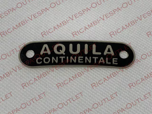 Targhetta Scritta Sella Aquila Continentale Vespa 50 N L R Special 125 Nuova# 2