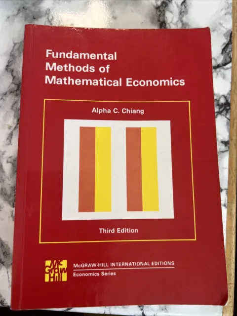 Fundamental Methods of Mathematical Economics by Alpha C. Chiang (Paperback,...