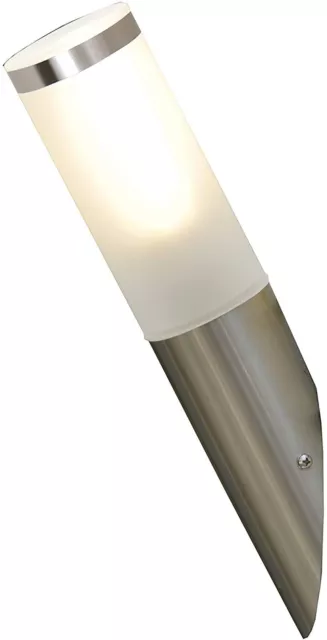 ECO-Light Lutec Außen-Wandleuchte SALZBURG Edelstahl inkl. Leuchtmittel 9,5W E27