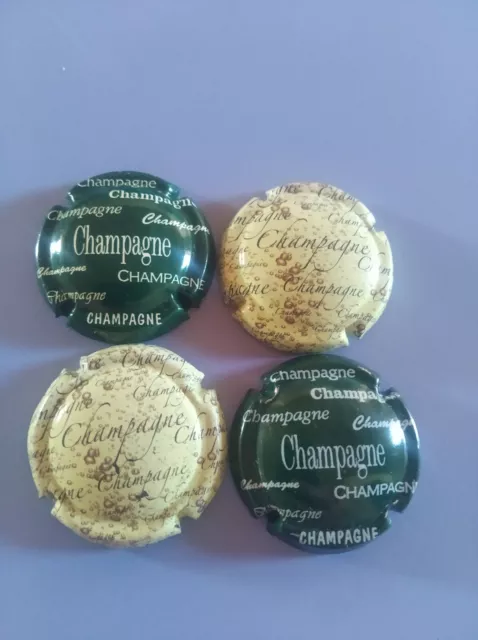 lot de 4 capsules de champagne