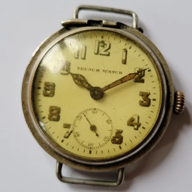 WW1 TRENCH WATCH British Army Military Men's Antique Mens Antique Wwi ...