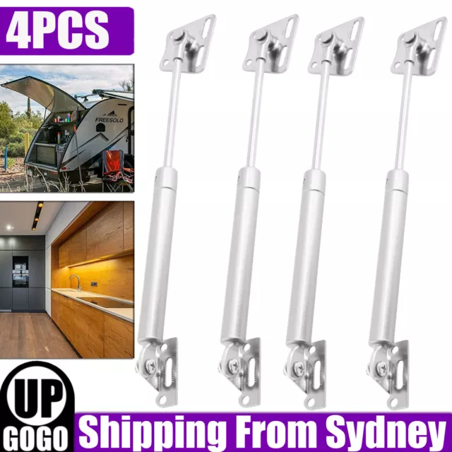 4X 100N Stays Soft Close Cabinet Gas Strut Support Kitchen Cupboard Door Hinges