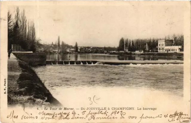 CPA AK Le Tour de Marne de JOINVILLE a CHAMPIGNY Le Barrage (600185)