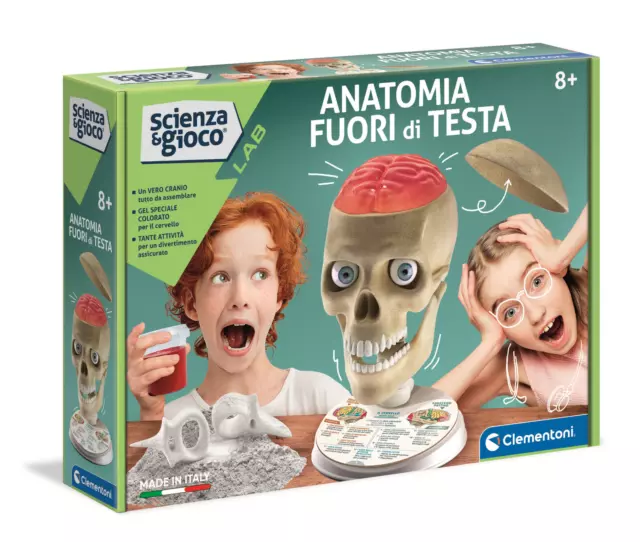 Laboratorio Scienza Gioco Bambini Anatomia Fuori di Testa Clementoni 19212