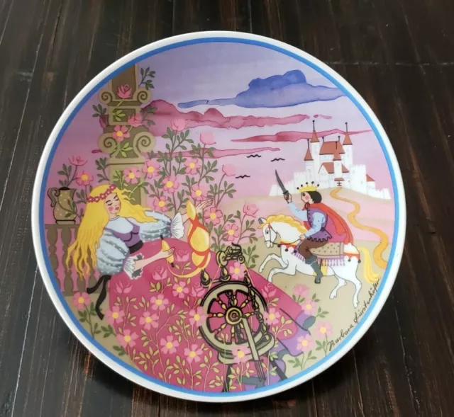 Barbara Furstenhofer Germany SLEEPING BEAUTY Ceramic Plate 7 3/4" Plate NWOT